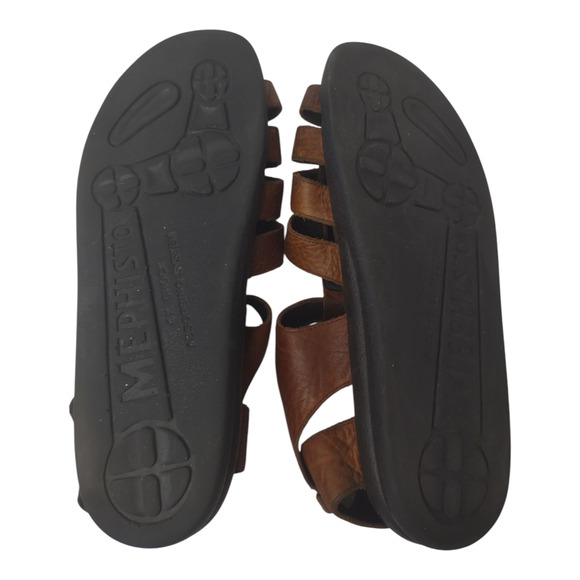Mephisto Brown Pebble Leather Fishermen Sandals Size 13 Casual Outdoors EU 47 - Picture 11 of 11